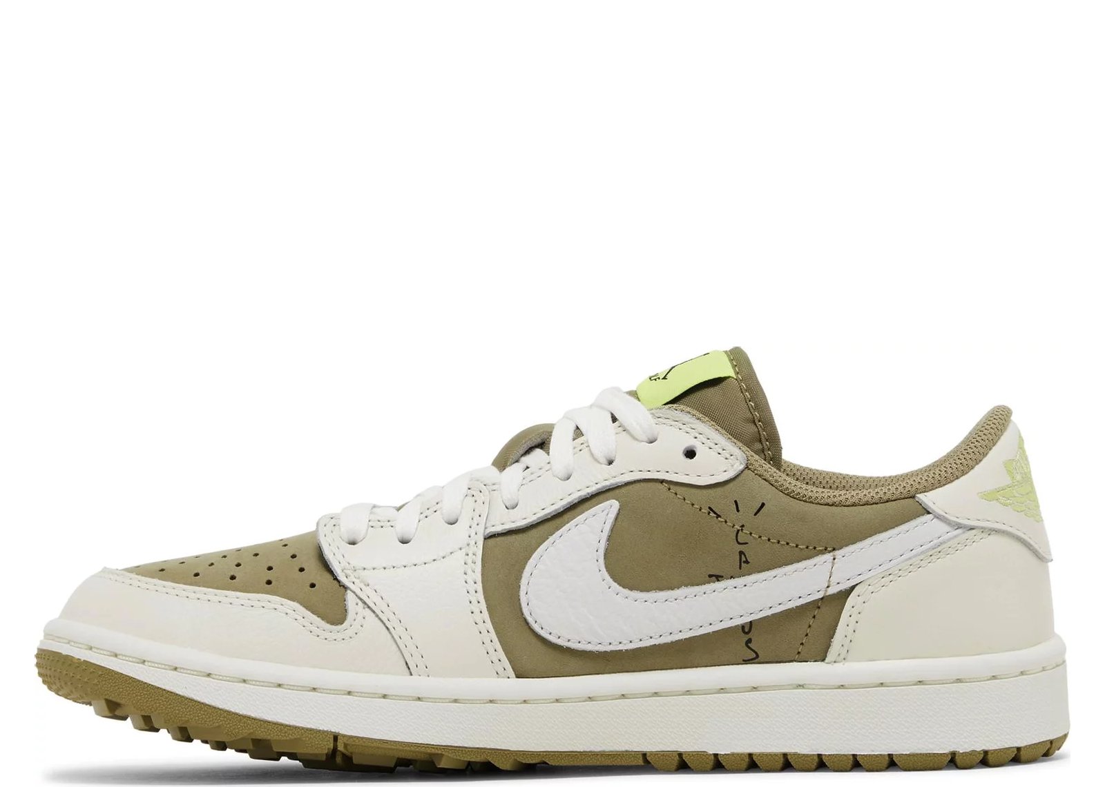 Nike Air Jordan 1 Retro Low Golf Travis Scott Neutral Olive