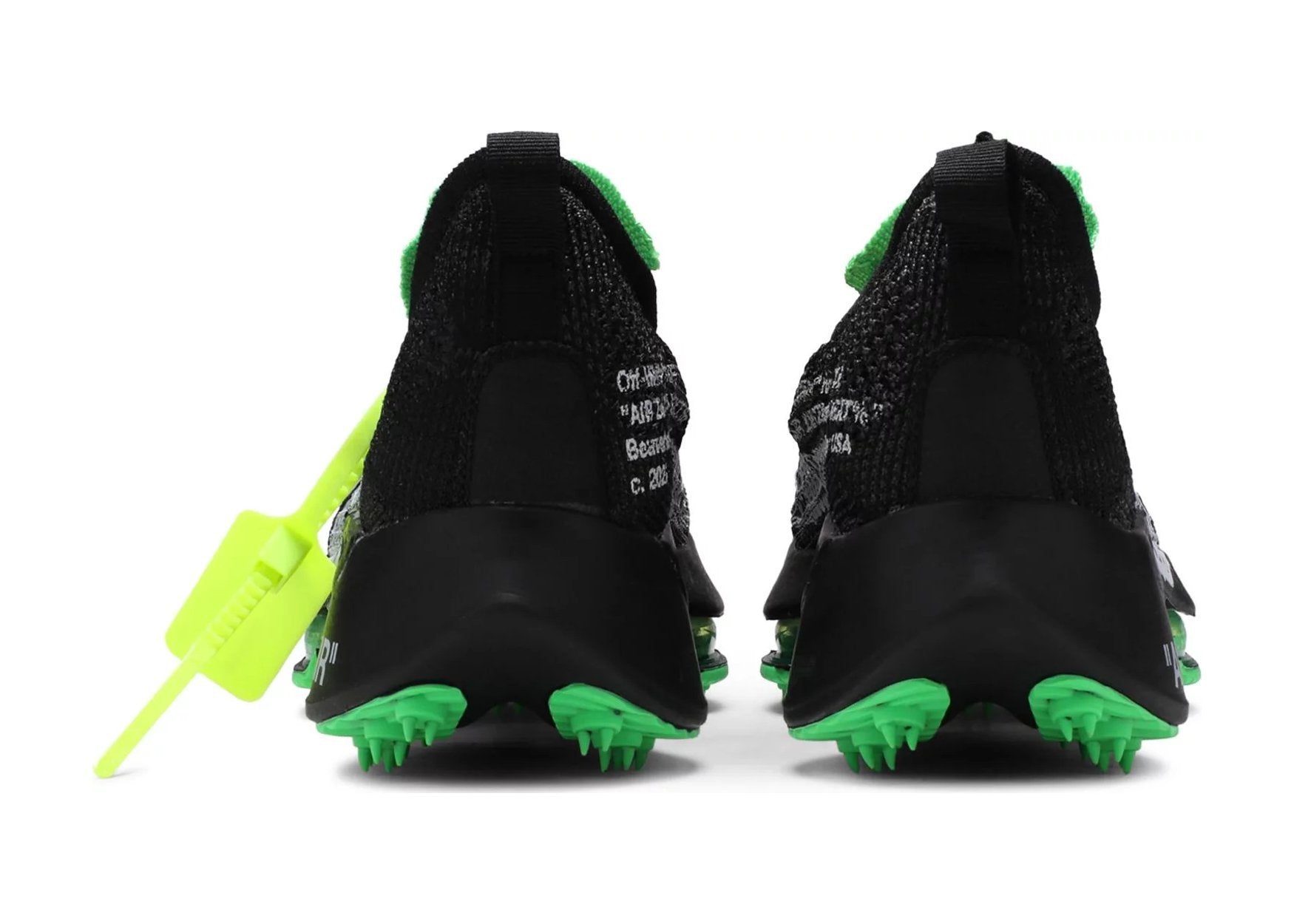 Nike Air Zoom Tempo Next Flyknit Off-White Black Scream Green