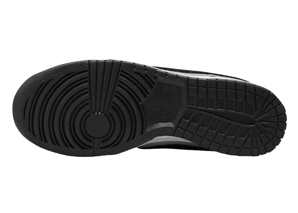 Nike Dunk Low Chenille Swoosh Black Grey