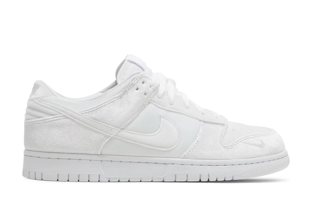 Nike Dunk Low Dover Street Market Triple White Velvet