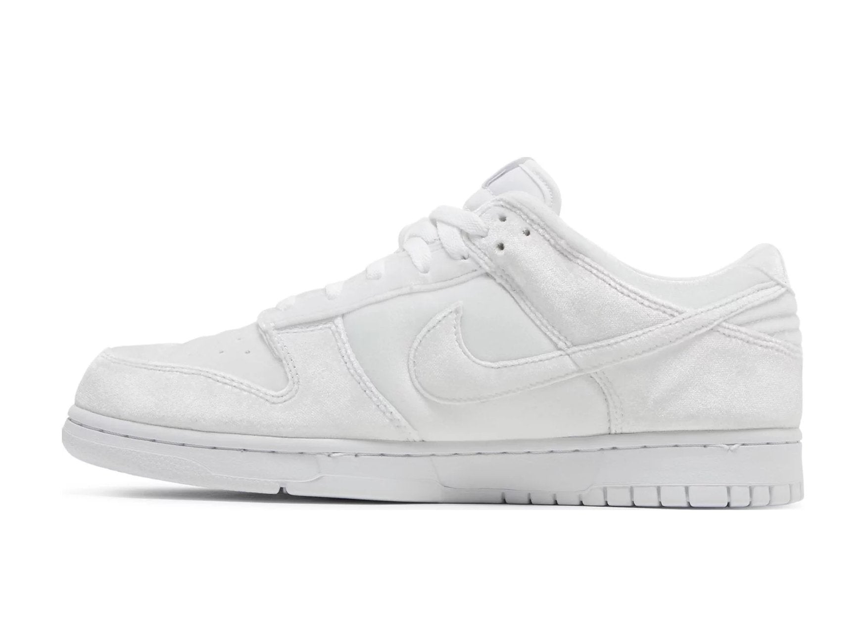 Nike Dunk Low Dover Street Market Triple White Velvet