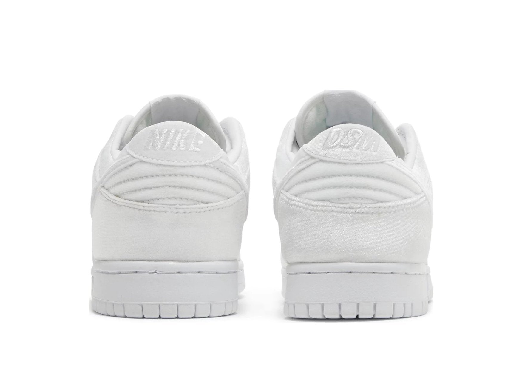 Nike Dunk Low Dover Street Market Triple White Velvet