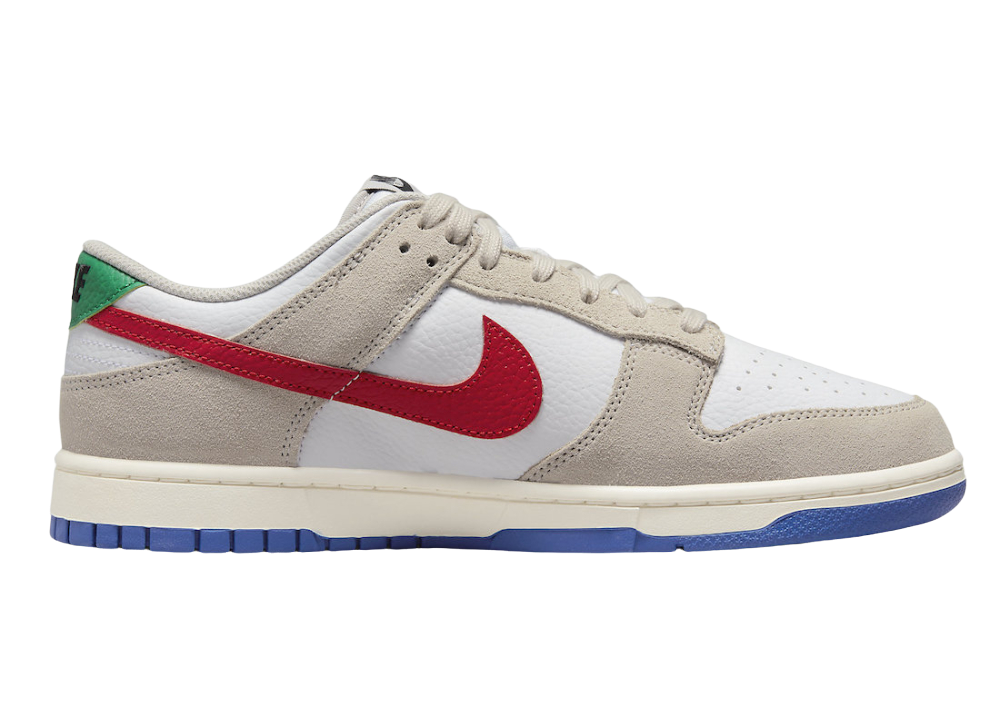 Nike Dunk Low Light Iron Ore Red Blue