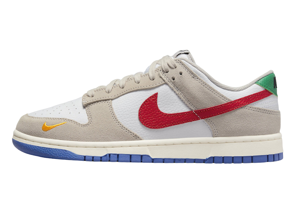 Nike Dunk Low Light Iron Ore Red Blue