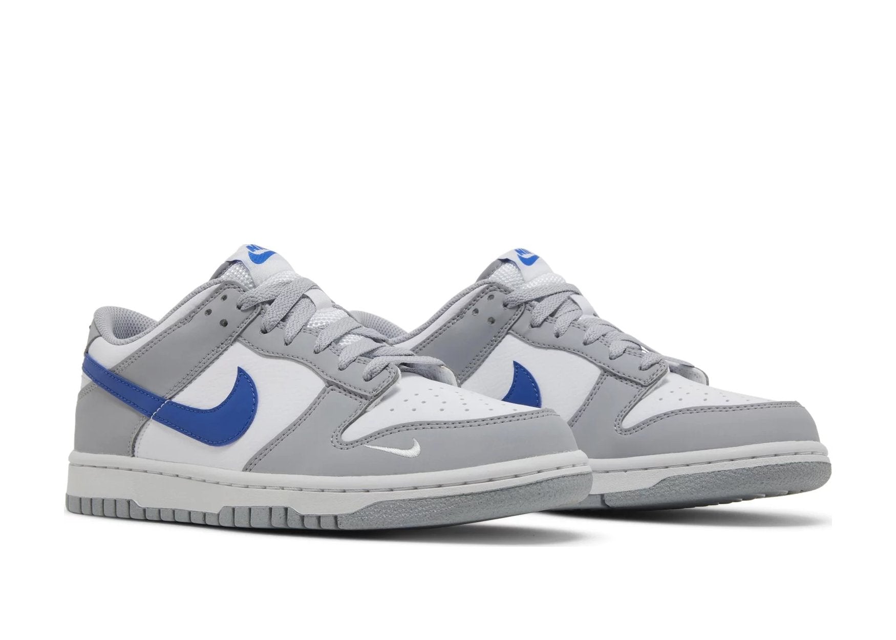 Nike Dunk Low Mini Swoosh Wolf Grey Game Royal (GS)
