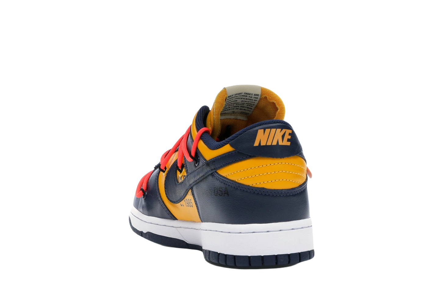 Nike Dunk Low Off-White University Gold Midnight Navy