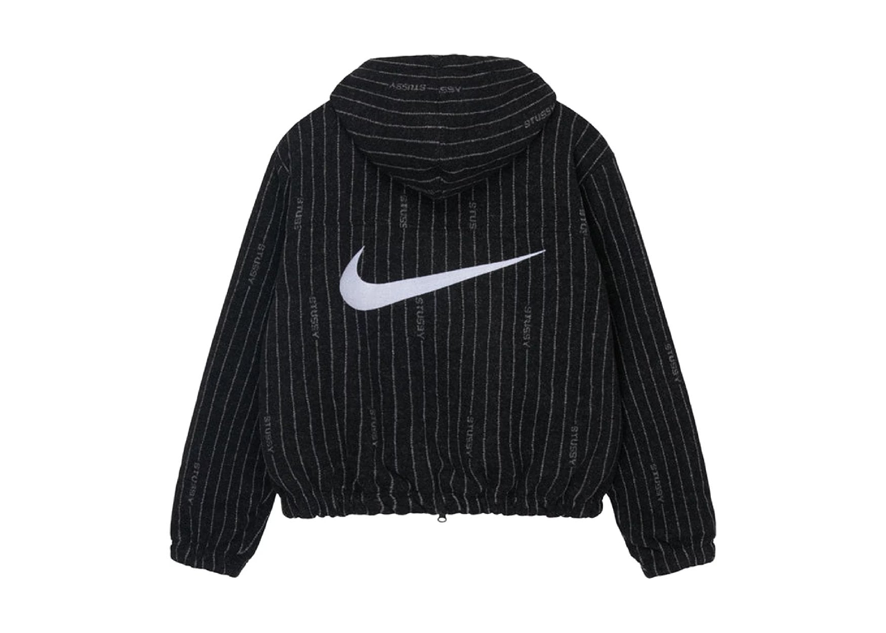 Nike x Stussy Striped Wool Jacket Black