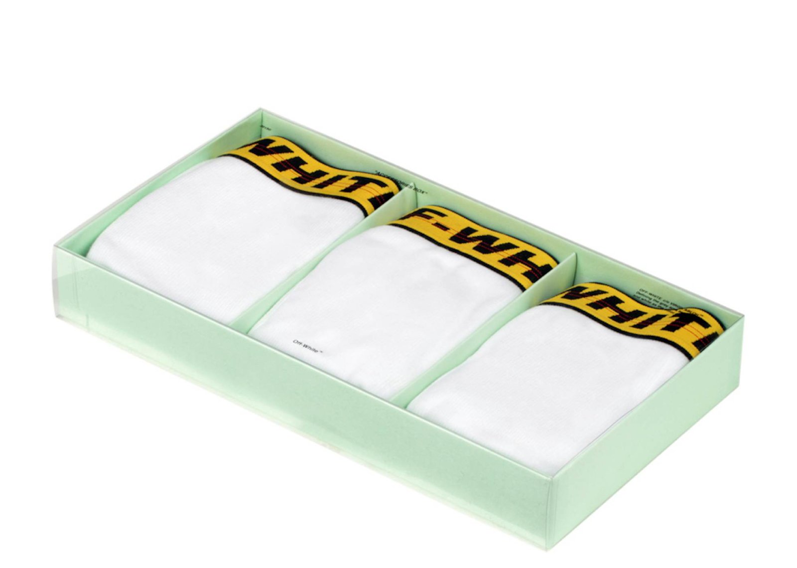 OFF-WHITE Three Pack Stretch Cotton Boxer Briefs White Yellow Black