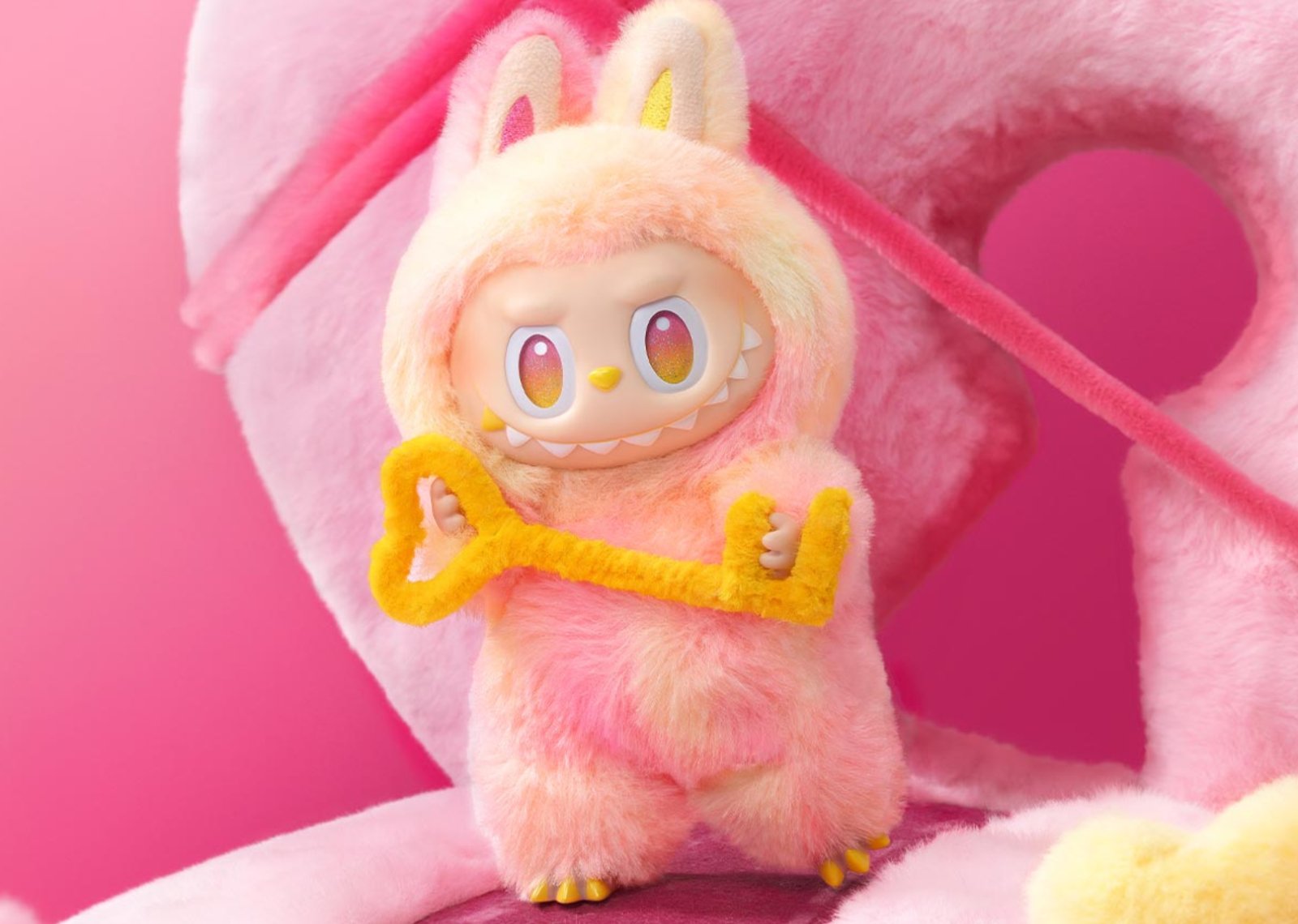 Pop Mart Labubu The Monsters Big into Energy Series Loyalty Vinyl Plush Pendant