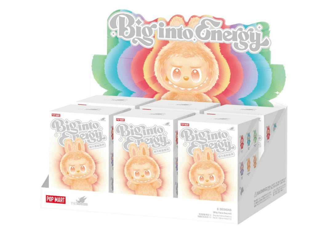 Pop Mart Labubu The Monsters Big into Energy Series Vinyl Plush Pendant Sealed Case (6 Blind Box)