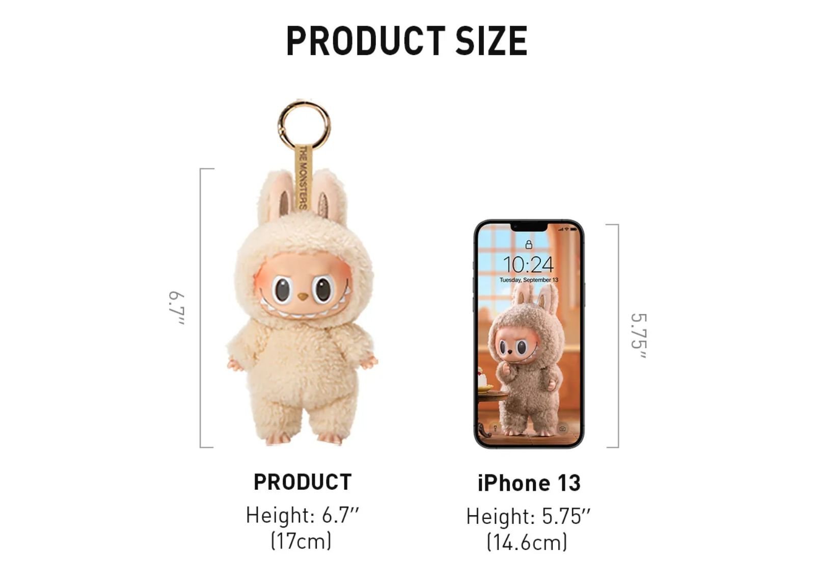 Pop Mart Labubu The Monsters Tasty Macarons Chestnut Cocoa Vinyl Plush Pendant