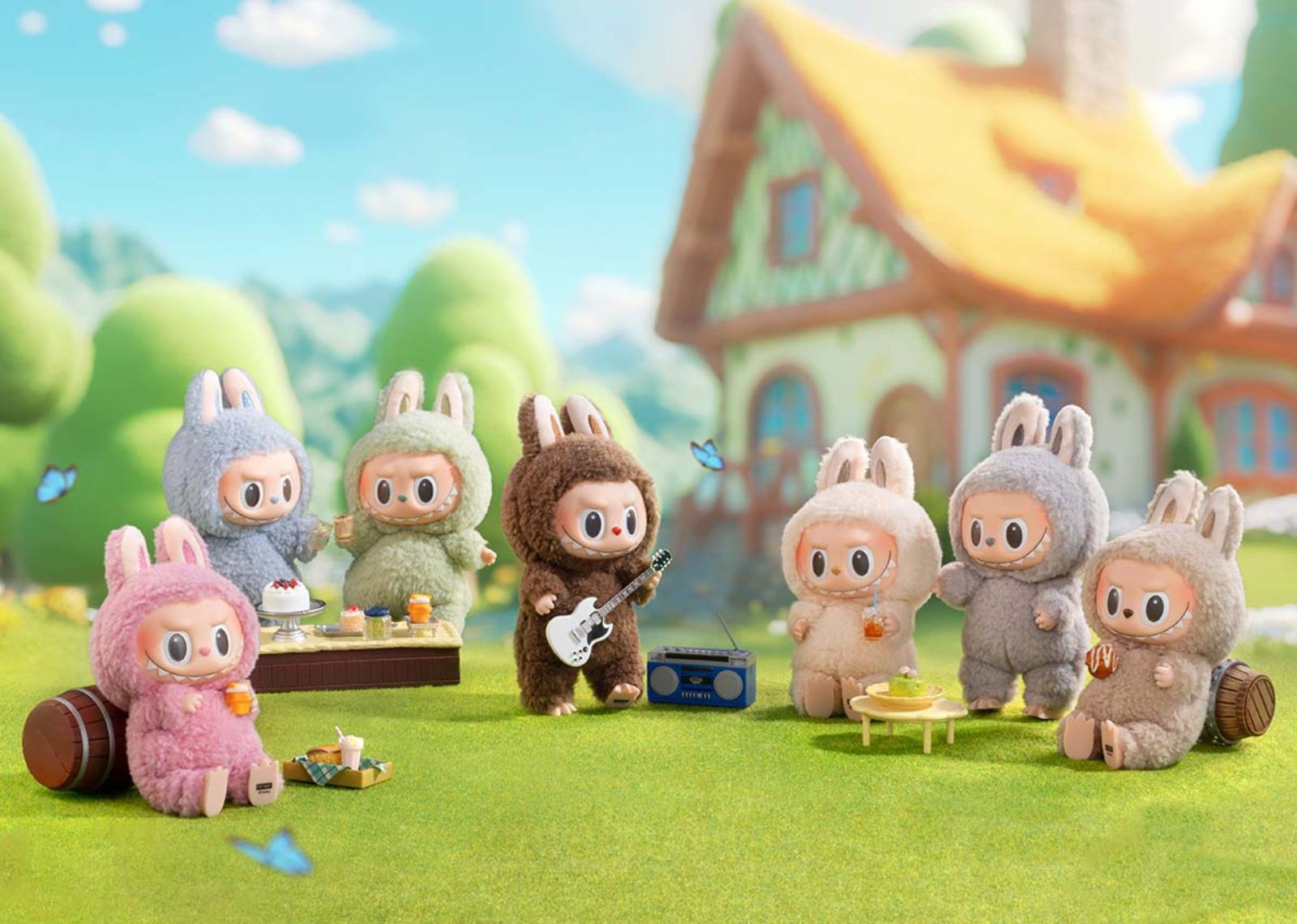 Pop Mart Labubu The Monsters Tasty Macarons Vinyl Face Sealed Case (6 Blind Boxes)