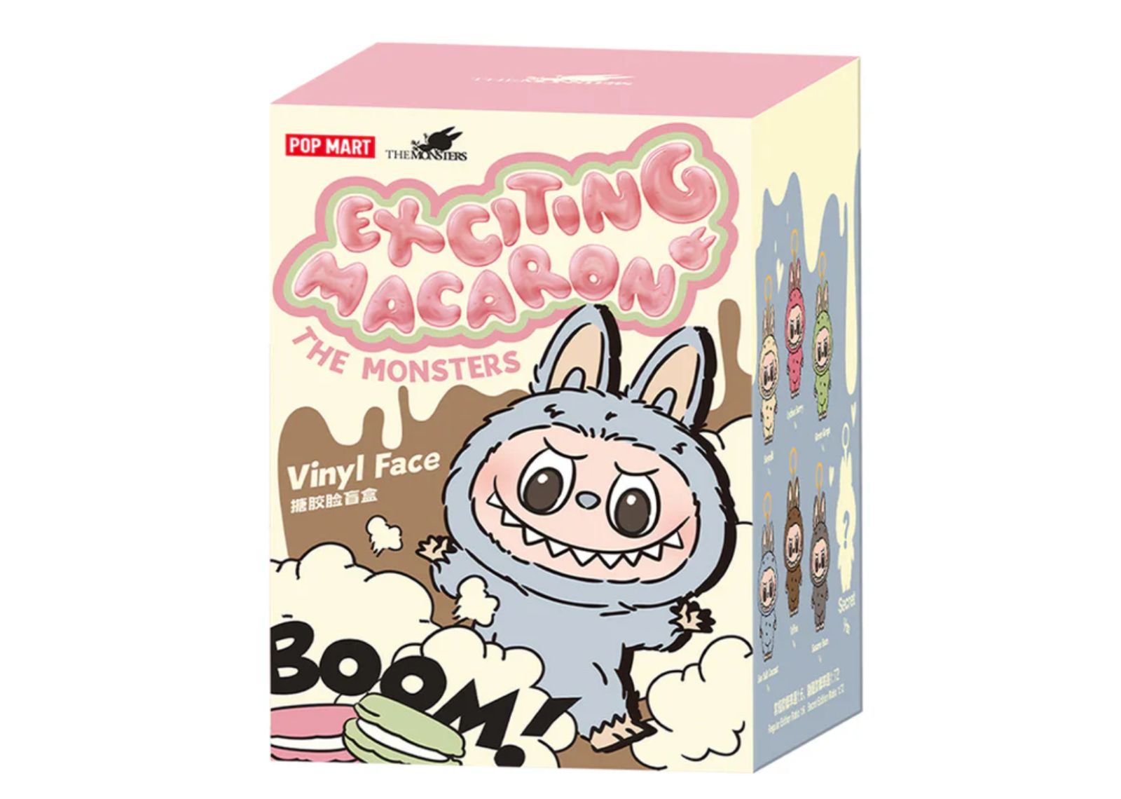 Pop Mart Labubu The Monsters Tasty Macarons Vinyl Plush Pendant Single Blind Box