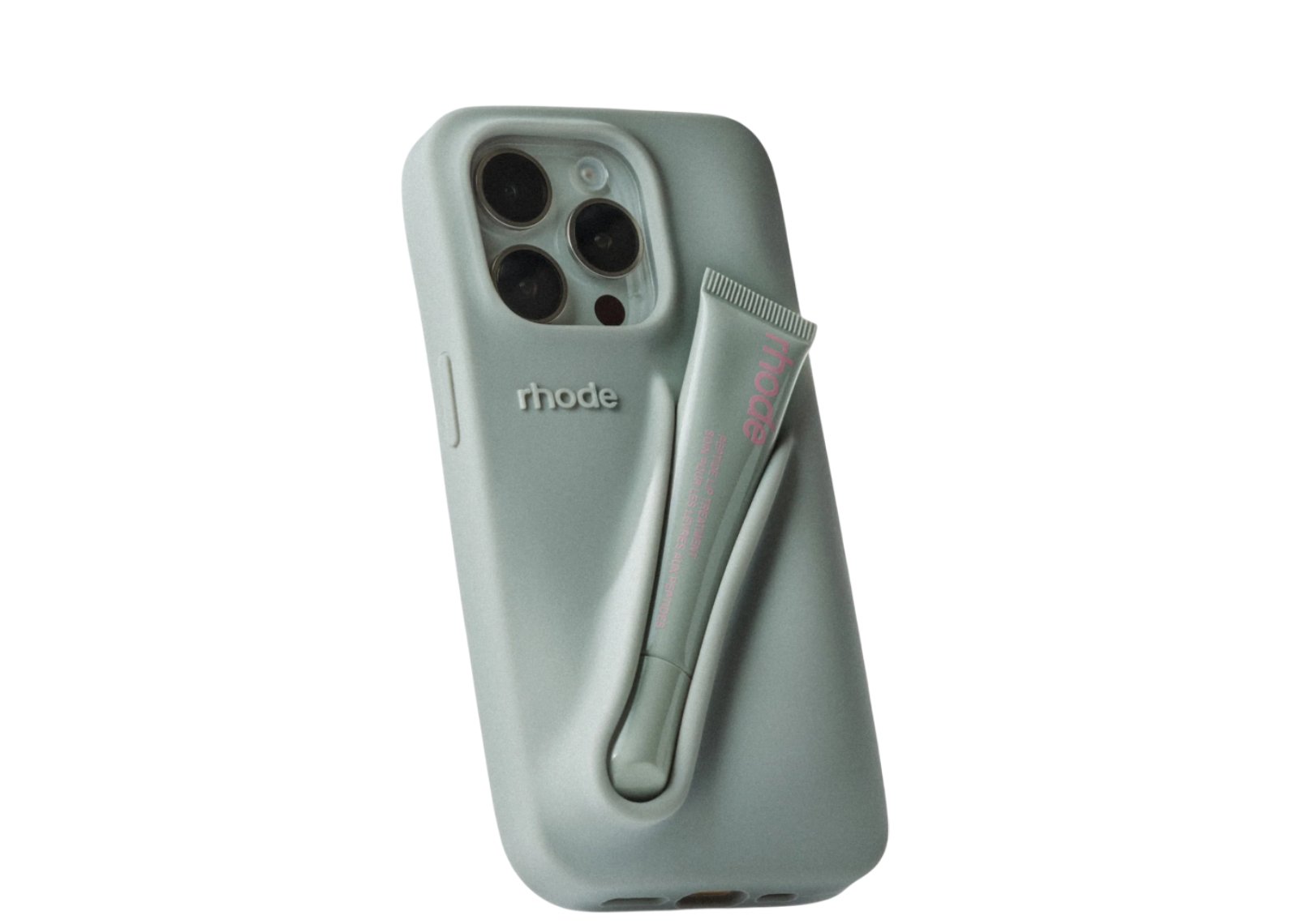 Rhode Lip Case Silicone iPhone Case Grey