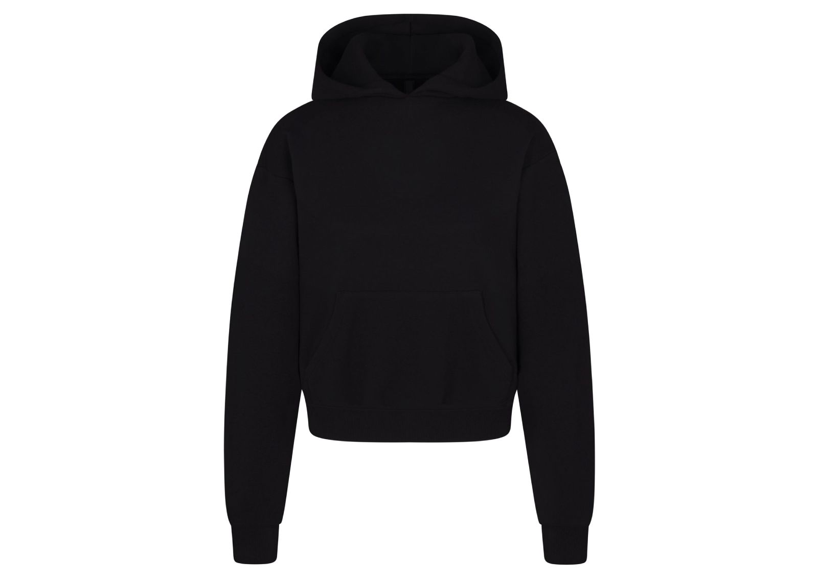 Skims Cotton Fleece Classic Hoodie Onyx