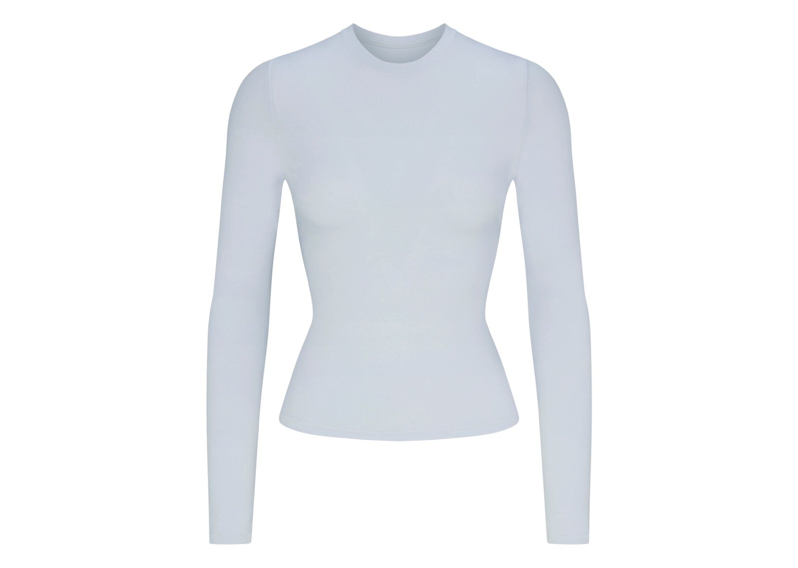 Skims Cotton Jersey Long Sleeve T-Shirt Zen Blue