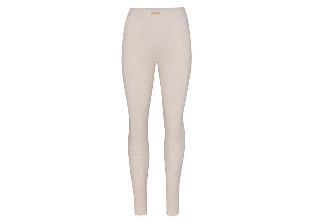 Skims Cotton Rib Legging Heather Oatmeal