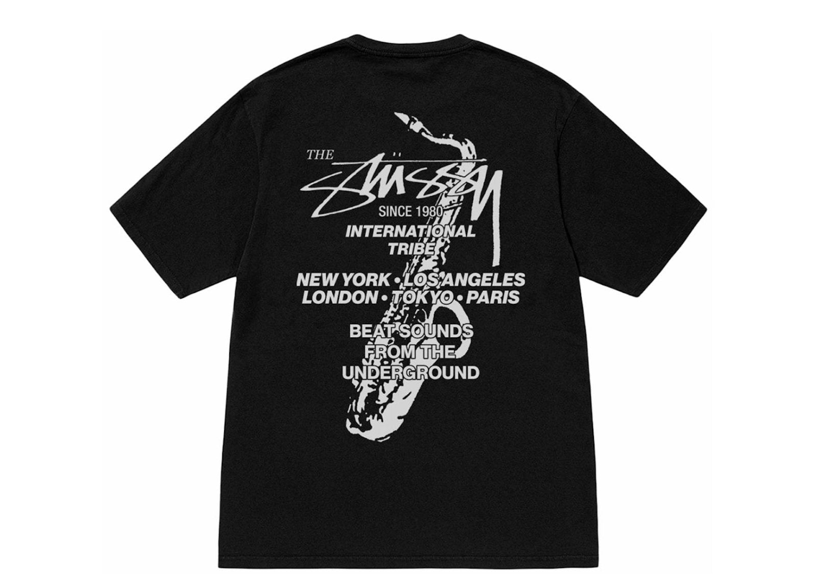 Stussy Beat Sounds Pigment Dyed Tee Black