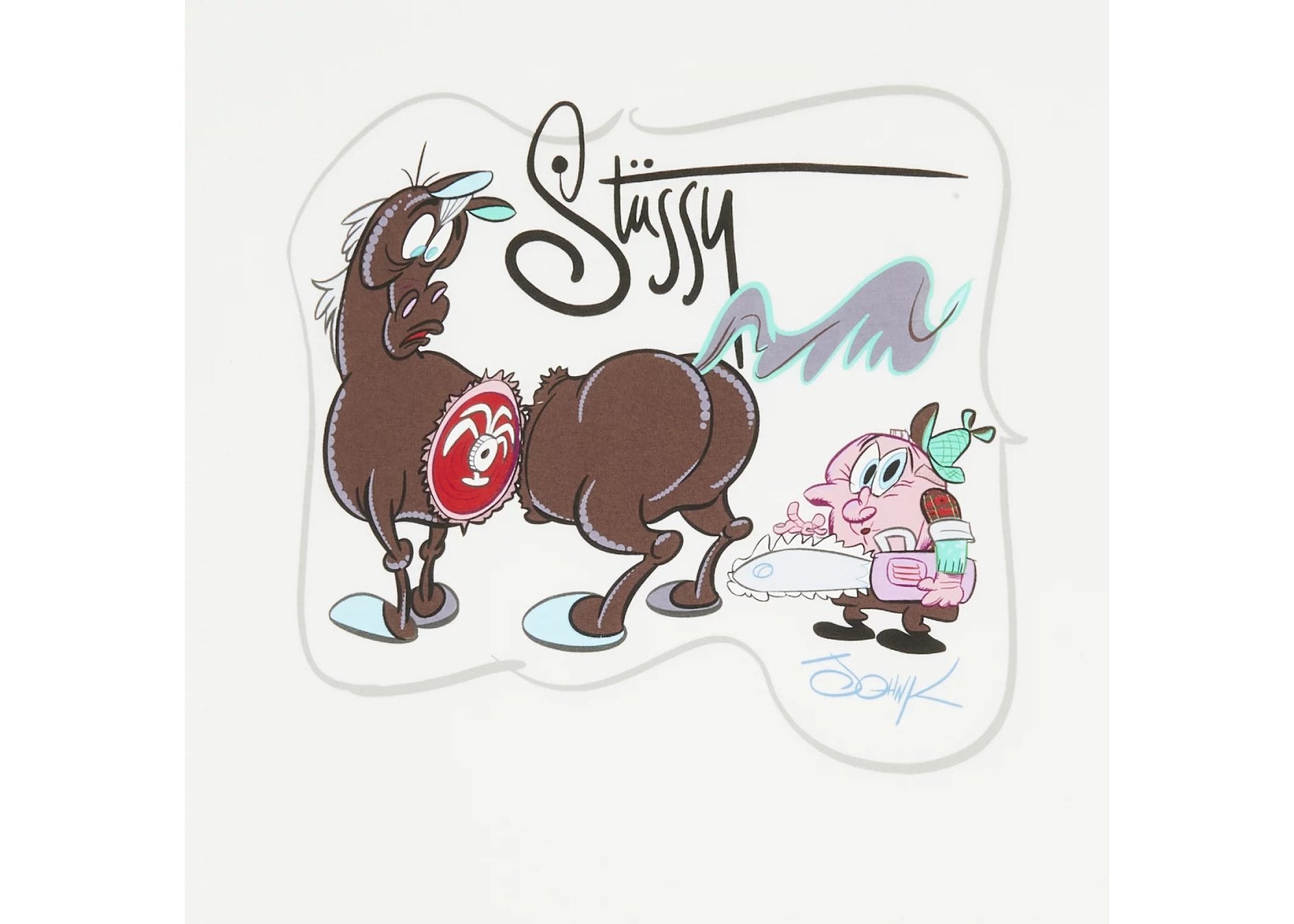 Stussy John K Horse Tee White