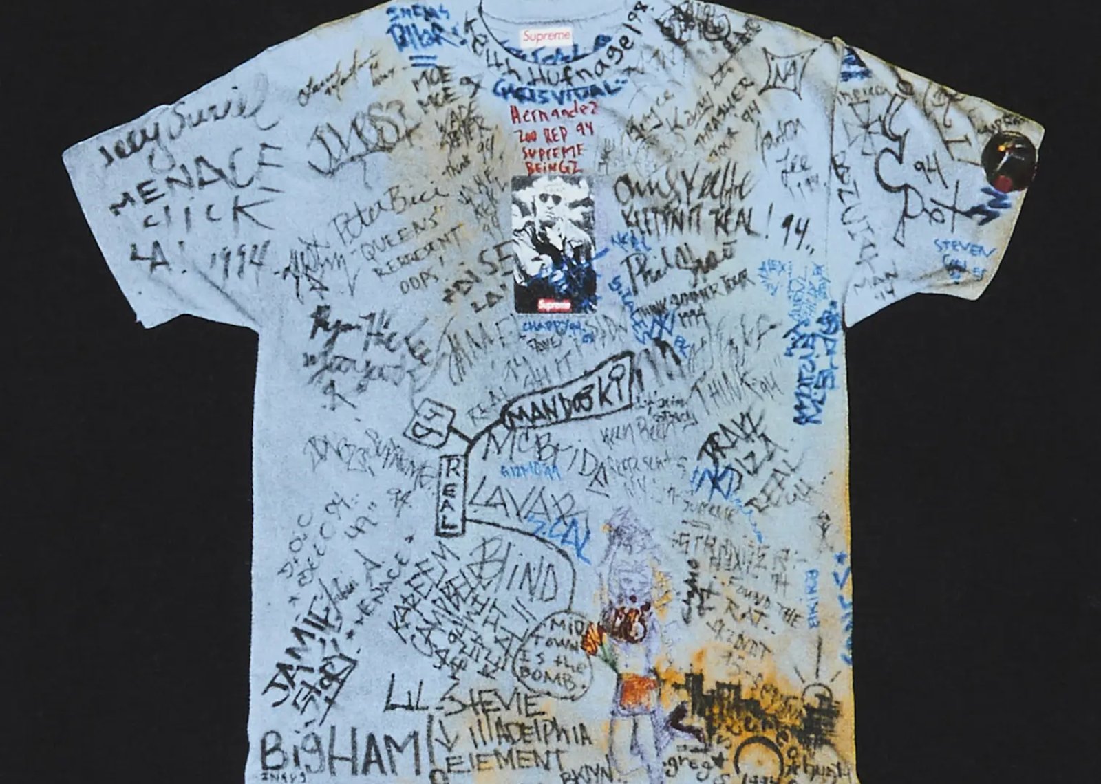 Supreme 30th Anniversary First Tee Black