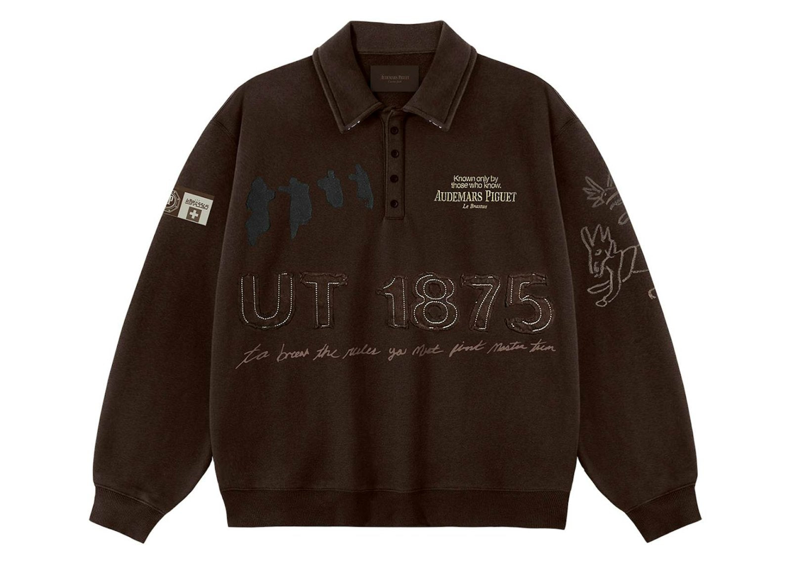 Travis Scott CJ x Audemars Piguet Rugby Sweater Dark Brown