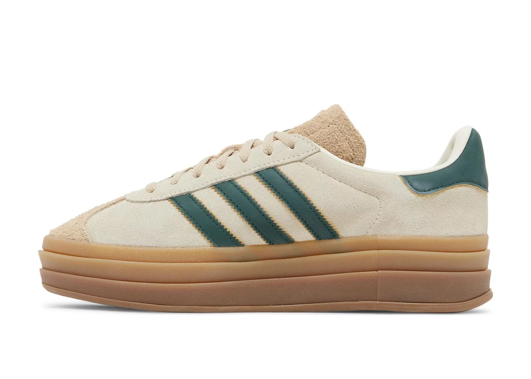 adidas Gazelle Bold Magic Beige Collegiate Green (W)