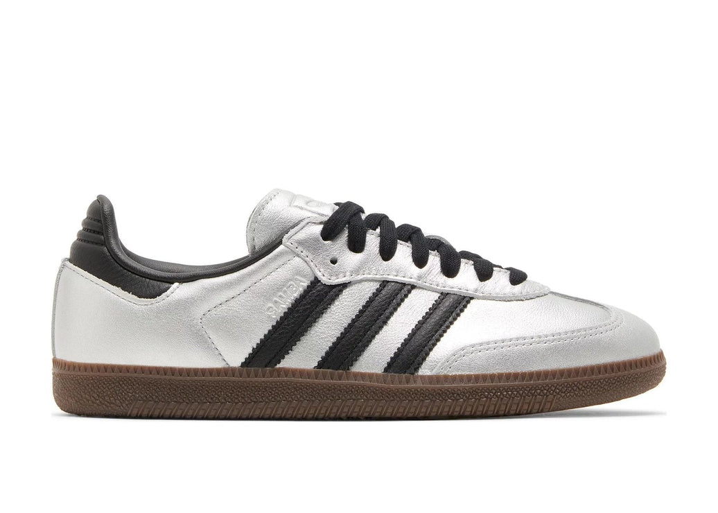 adidas Samba OG Silver Metallic Black Gum (W)