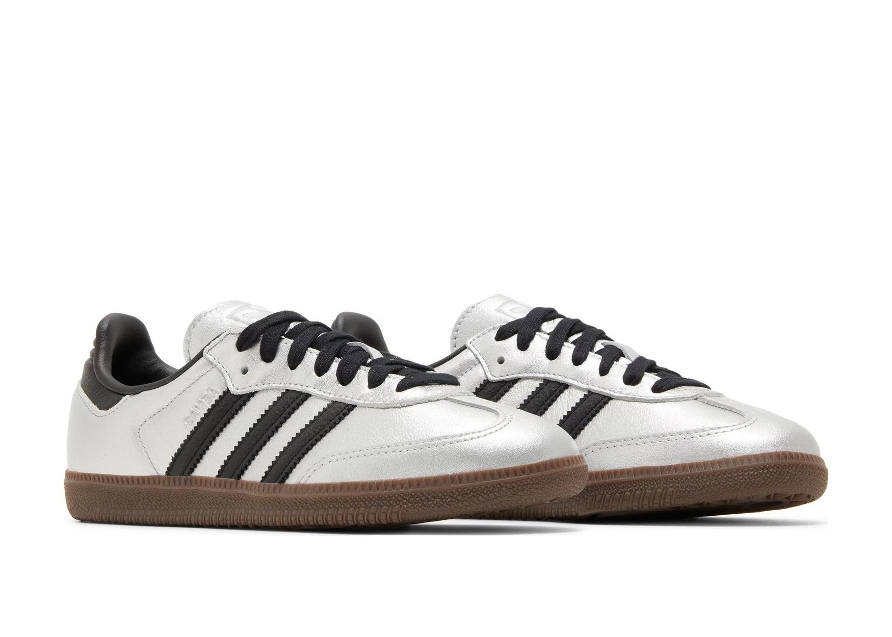 adidas Samba OG Silver Metallic Black Gum (W)
