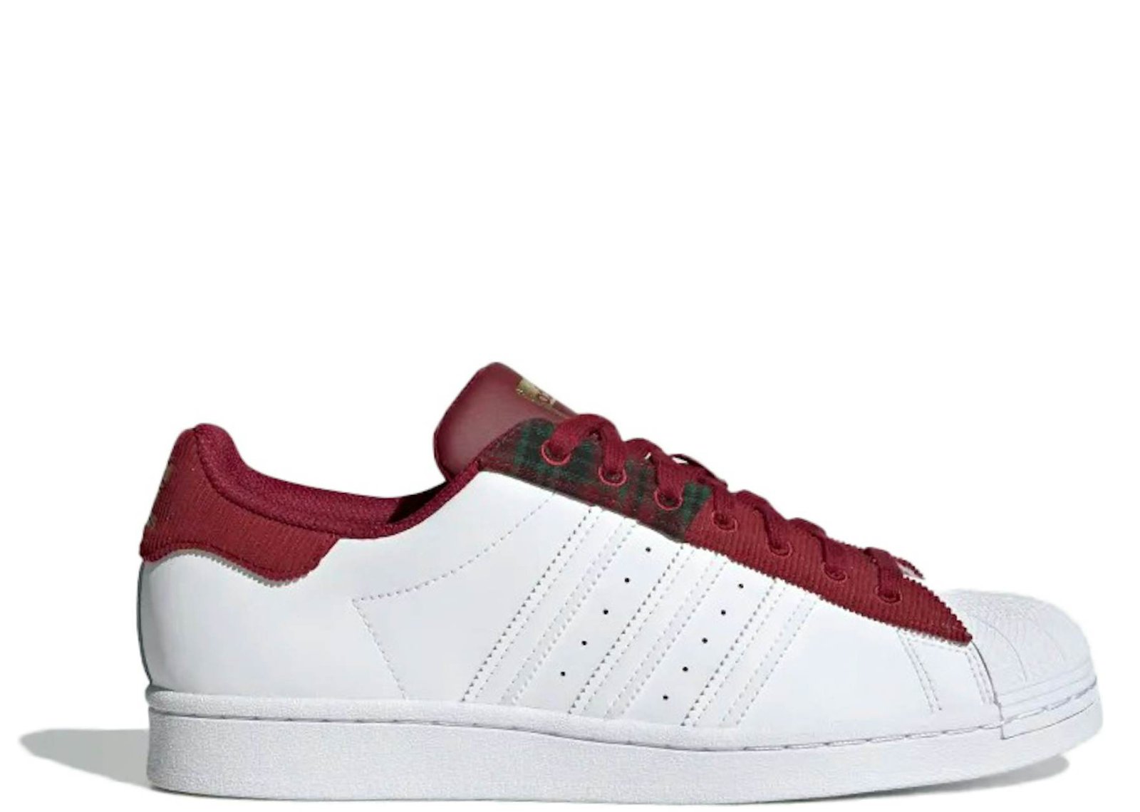 adidas Superstar Collegiate Burgundy Cloud White