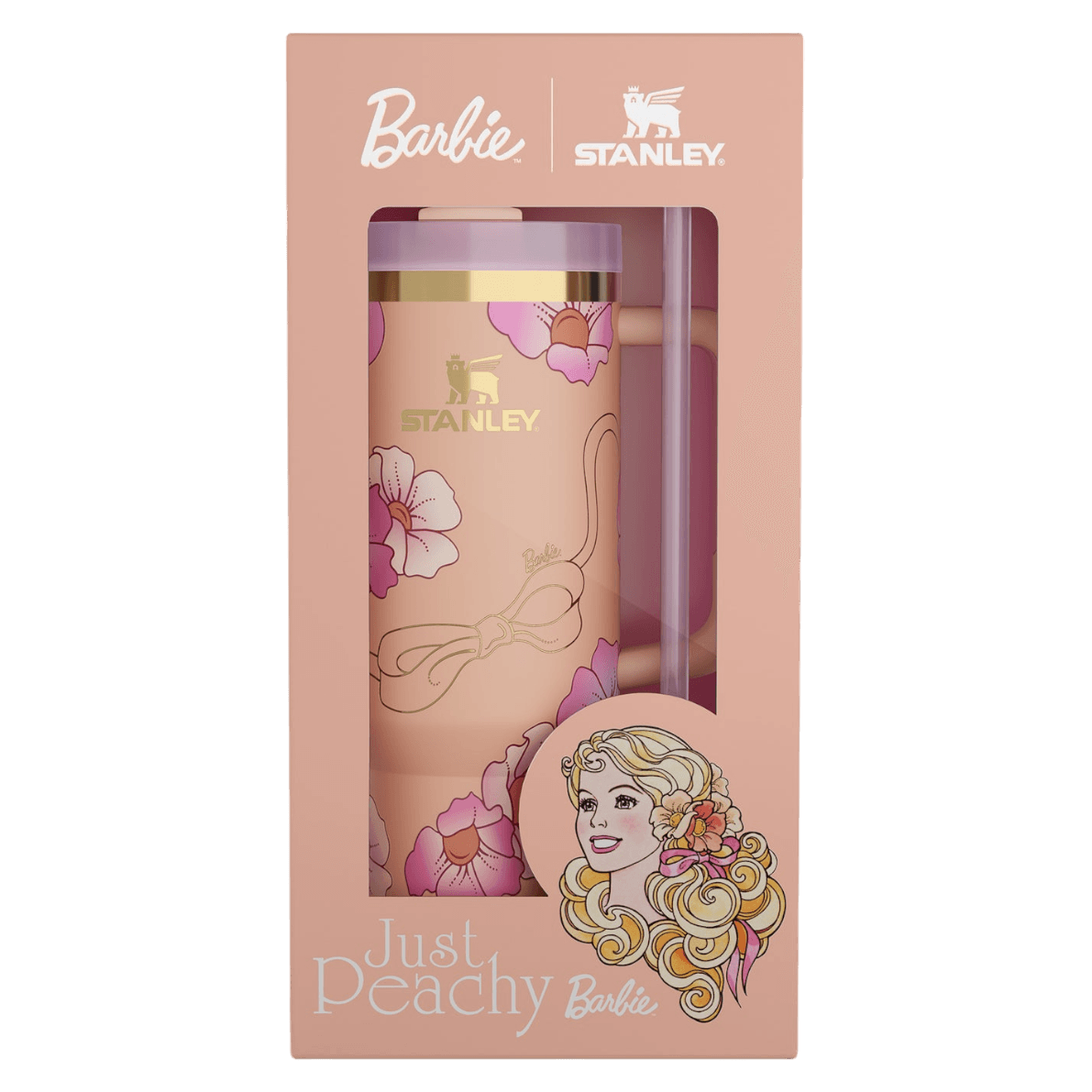 Stanley x ’80s Peaches ’n Cream Quencher H2.0 FlowState Tumbler 40oz